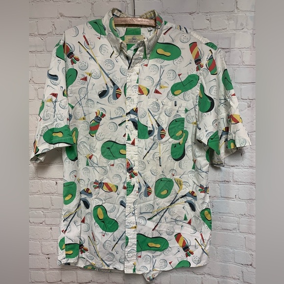 cotton brothers Other - Vintage RARE Cotton Brothers Golf ⛳️ Ball Shirt Size L USA​